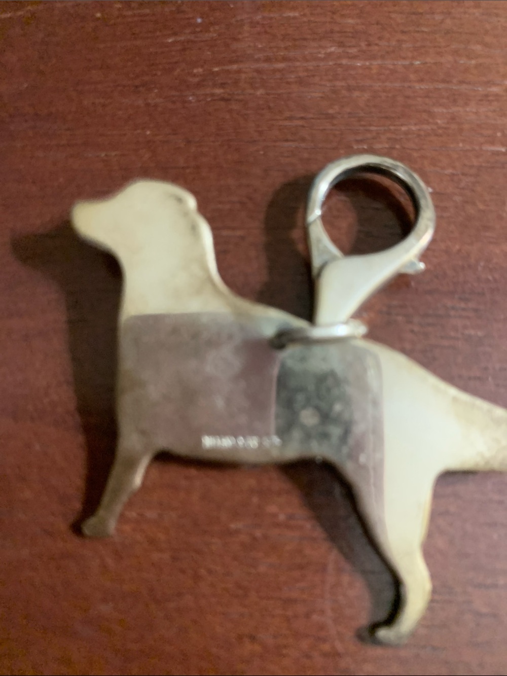 Tiffany Sterling Silver Golden Retriever Purse or Keychain Charm